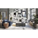 Selah 47.25 X 47.25 inch White / Black Coffee Table